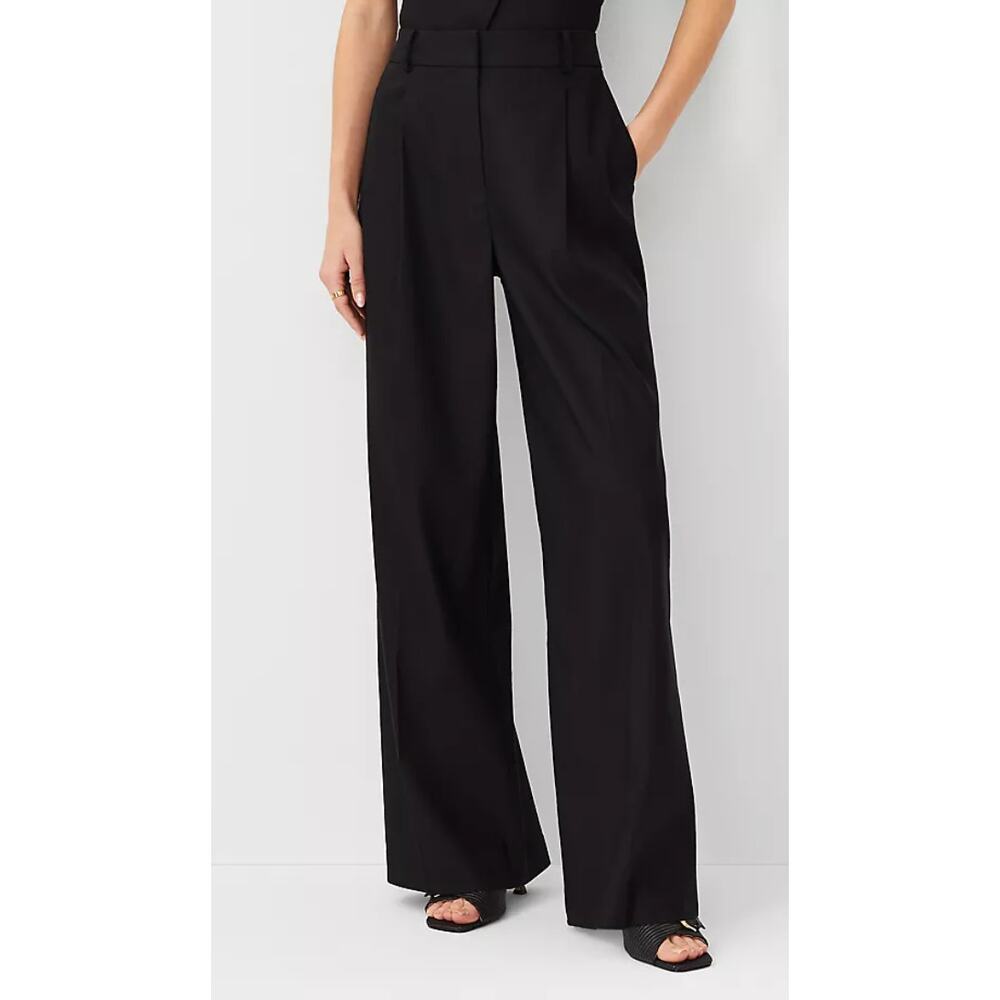 NWOT Ann Taylor Black Linen Dress Pant Size 6